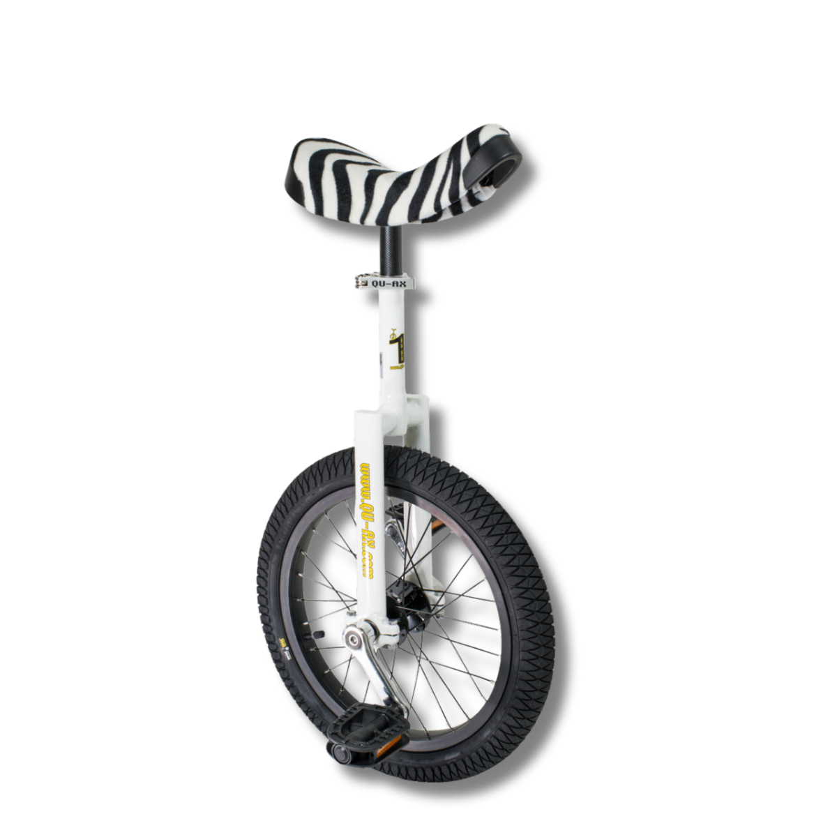 Einrad QU-AX Luxus 305mm (16") weiß, zebra QU-AX