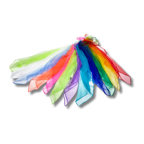 Jongliertücher 65cm x 65cm 12er Set 100% Polyamid Henrys